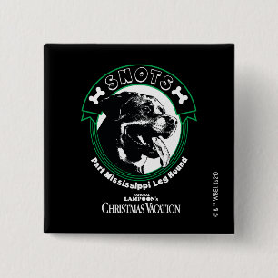 Snots Part Mississippi Leg Hound 2 Inch Square Button