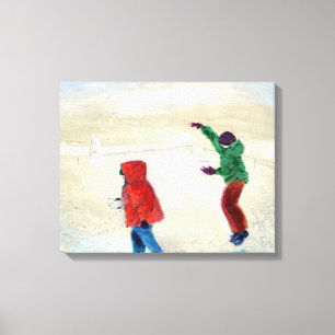 Snow! 2014 canvas print