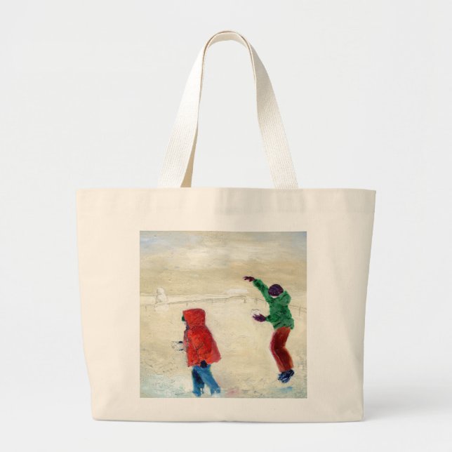 Snow! 2014 large tote bag (Front)