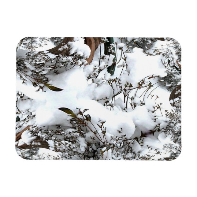Snow Abstract Magnet (Horizontal)