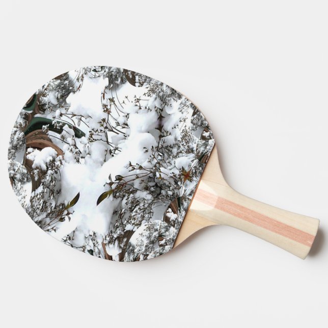Snow Abstract Ping Pong Paddle (Side)