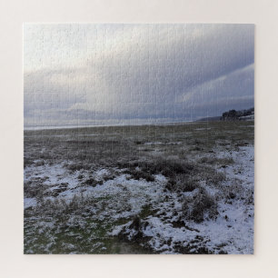 Snow Across The Bay Jigsaw Puzzle