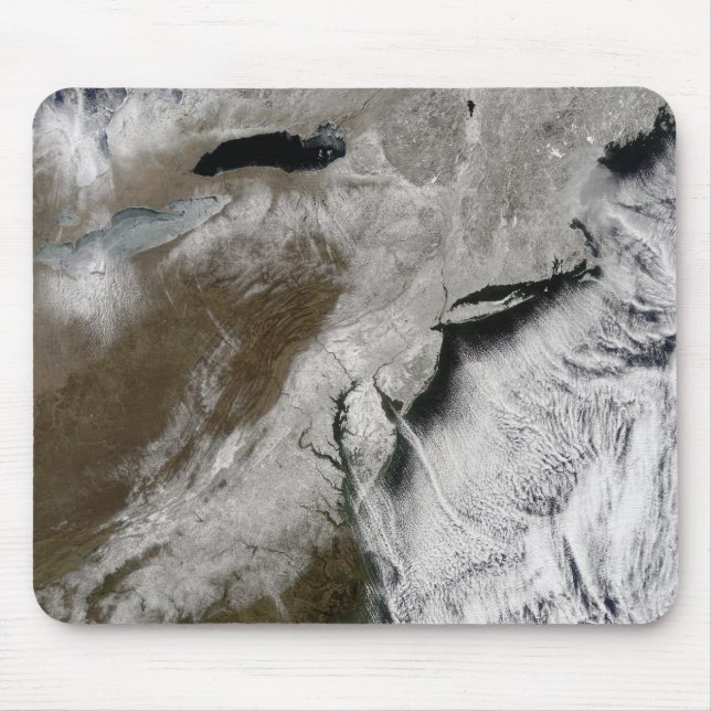 Snow across the northeastern United States Mouse Pad (Front)