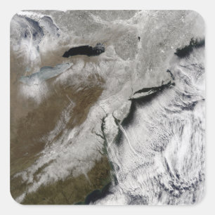 Snow across the northeastern United States Square Sticker
