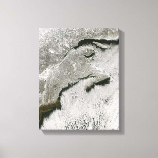 Snow and cloud streets canvas print (Front)