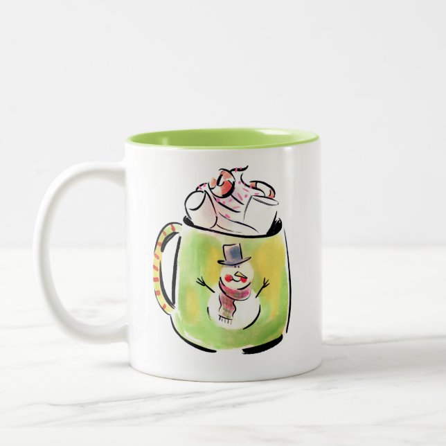 Snow and cocoa Mug (Left)