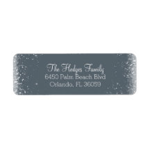 Snow and Frost Return Address Label
