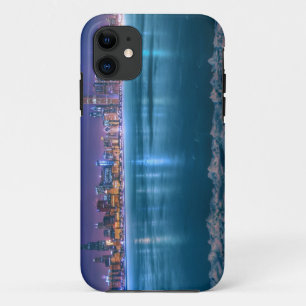 Snow and ice abound on Lake Michiga at Arctic iPhone 11 Case