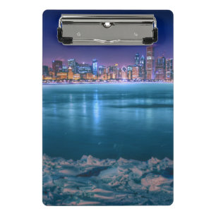 Snow and ice abound on Lake Michiga at Arctic Mini Clipboard