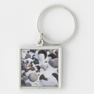 Snow And Rocks, Mt. Rainier National Park 2 Keychain
