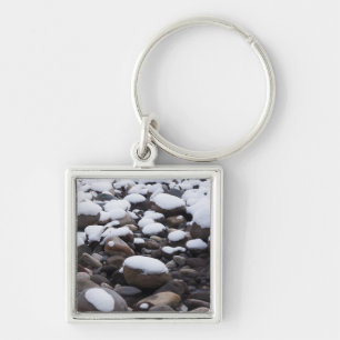 Snow And Rocks, Mt. Rainier National Park Keychain