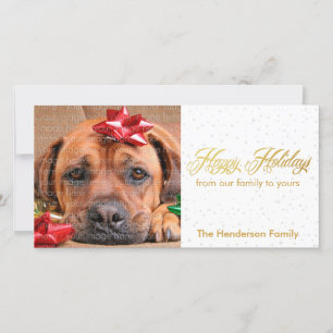 Snow and Sparkles Holiday Photo Cards