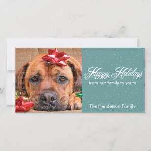Snow and Sparkles Holiday Photo Cards