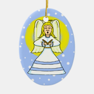 Snow Angel Ceramic Ornament