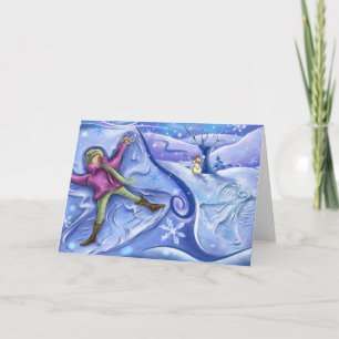Snow Angel Christmas Card