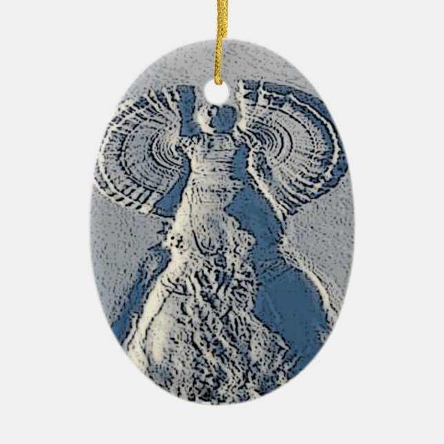 Snow Angel Christmas Ornament (Front)
