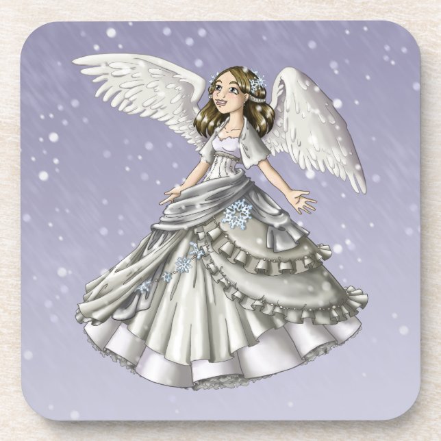 Snow Angel Coaster (Front)