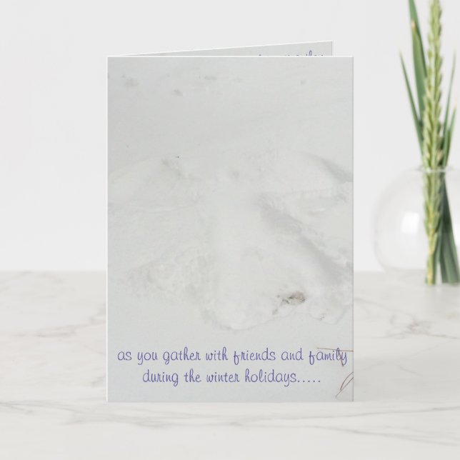snow angel holiday card (Front)