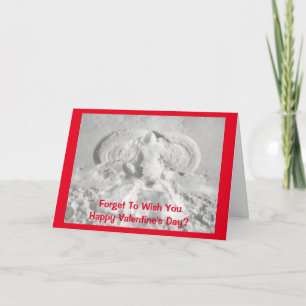 Snow Angel Valentine Card