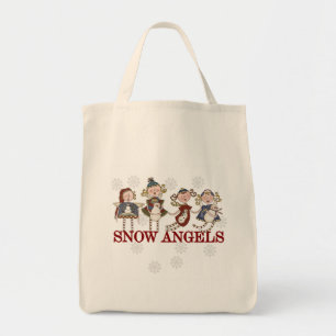 Snow Angels Tote Bag
