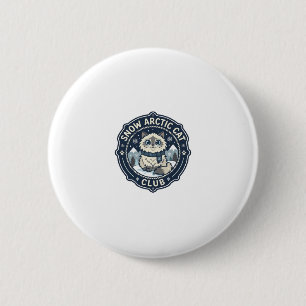 Snow Arctic Cat POD Vector Art - Snow Arctic Cat C 2 Inch Round Button