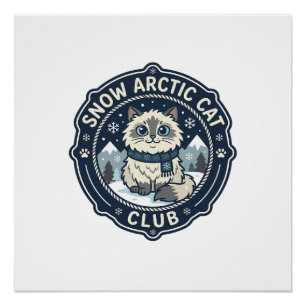 Snow Arctic Cat POD Vector Art - Snow Arctic Cat C Poster