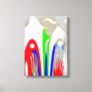 Snow art canvas print