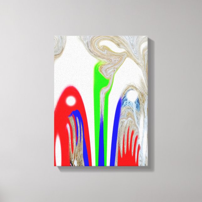 Snow art canvas print (Front)