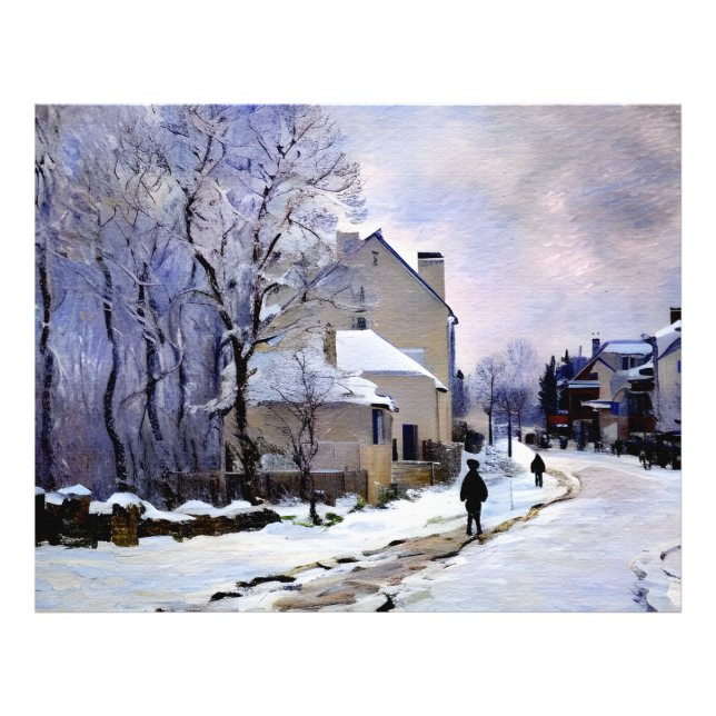 Snow at Argenteuil (2) Photo Print (Front)
