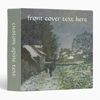 Snow at Argenteuil by Claude Monet Binder