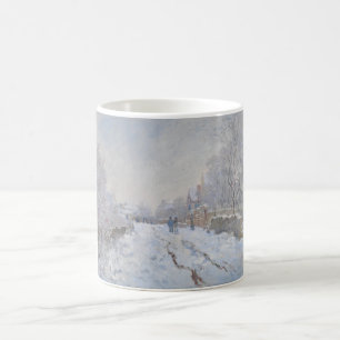 Snow at Argenteuil (by Claude Monet) Coffee Mug