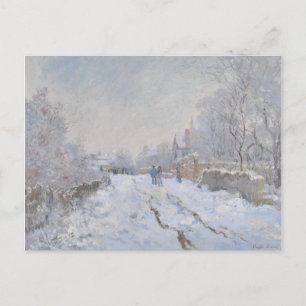 Snow at Argenteuil (by Claude Monet) Postcard