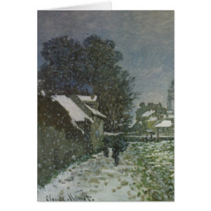 Snow at Argenteuil by Claude Monet, Vintage Art