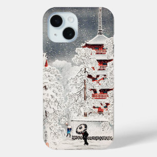 Snow at Asakusa by Takahashi Hiroaki iPhone 15 Case
