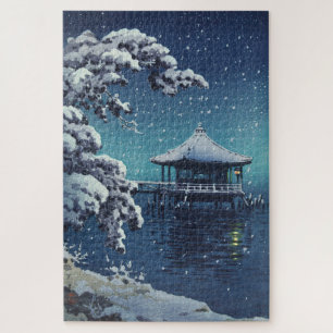 Snow at the Ukimido Katada by Tsuchiya Koitsu Jigsaw Puzzle