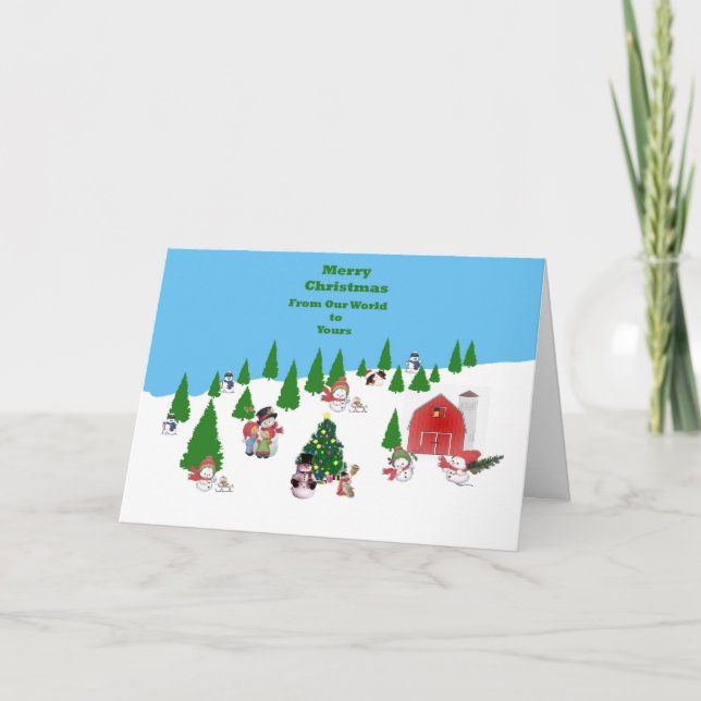 Snow Baby Christmas Card (Front)