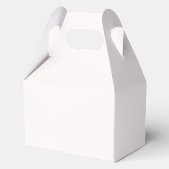 Snow Background Favor Box (Front)