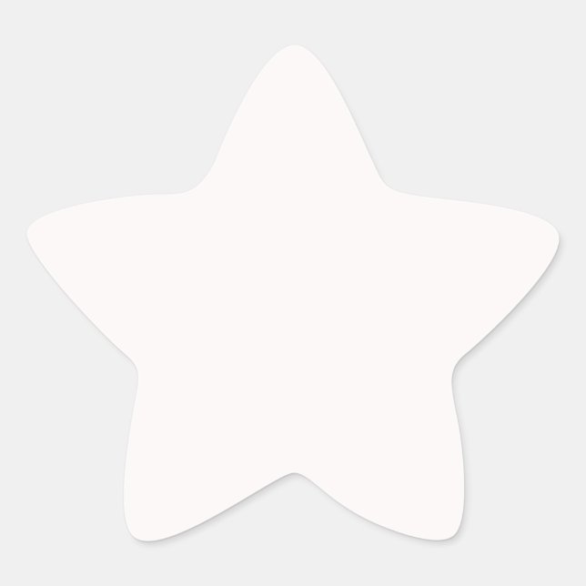 Snow Background Star Sticker (Front)