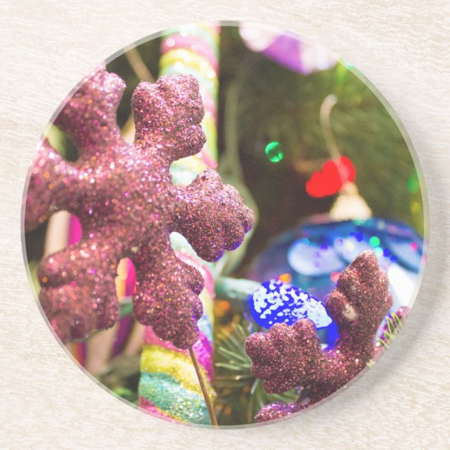Snow Bauble Coaster (Front)