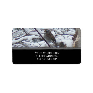 Snow Bird Address Labels