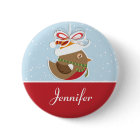 Snow Bird Christmas Party Name Badge | Name Tags
