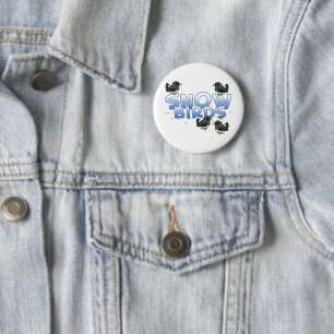 Snow Birds 2 Inch Round Button