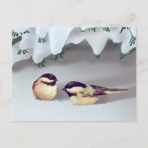 SNOW BIRDS by SHARON SHARPE Postcard