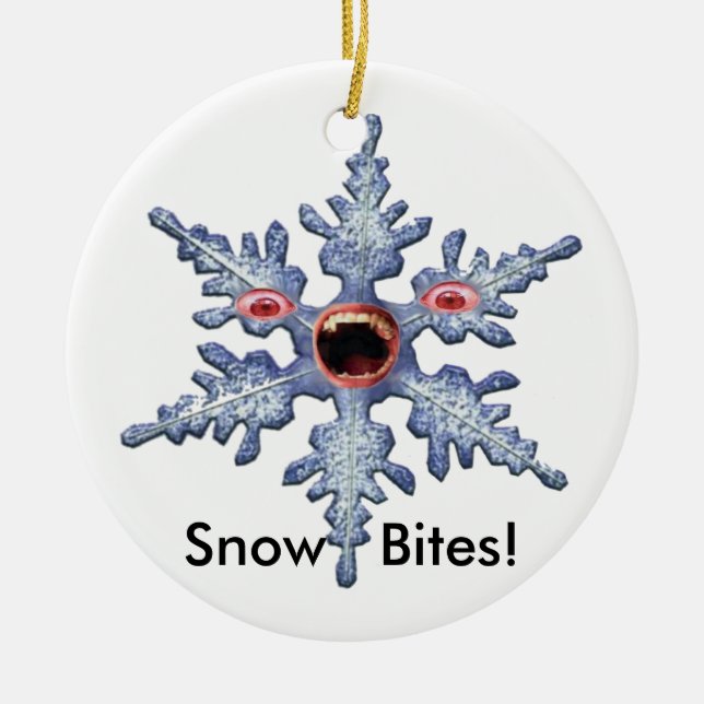 Snow  Bites Ornament (Front)