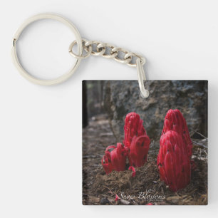 Snow Blossoms Keychain