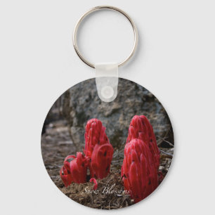 Snow Blossoms Keychain