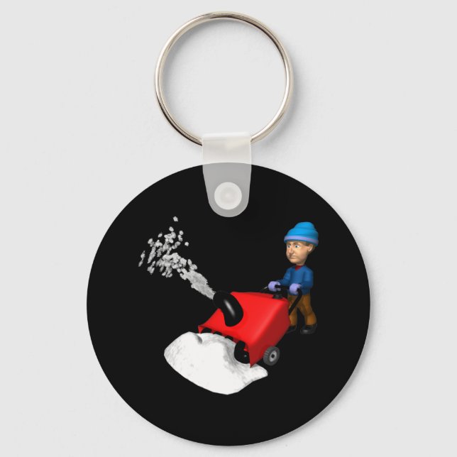 Snow Blower Keychain (Front)