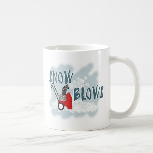Snow Blows Coffee Mug (Right)
