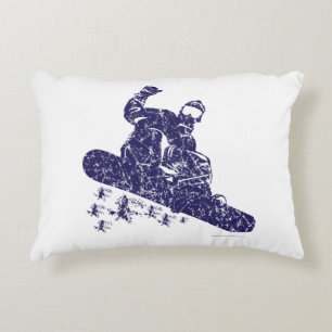 Snow-Boarder Decorative Pillow