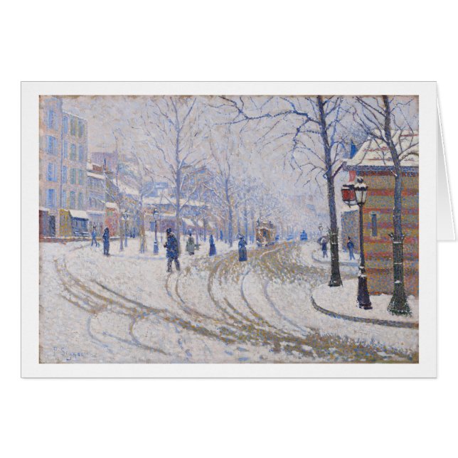 Snow, Boulevard de Clichy, Paris, 1886 (Front Horizontal)